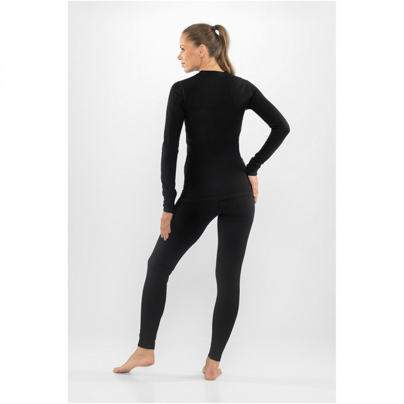 Viking Meriboo Lady Set Merino moteriškas apatinis sluoksnis, juodas, L