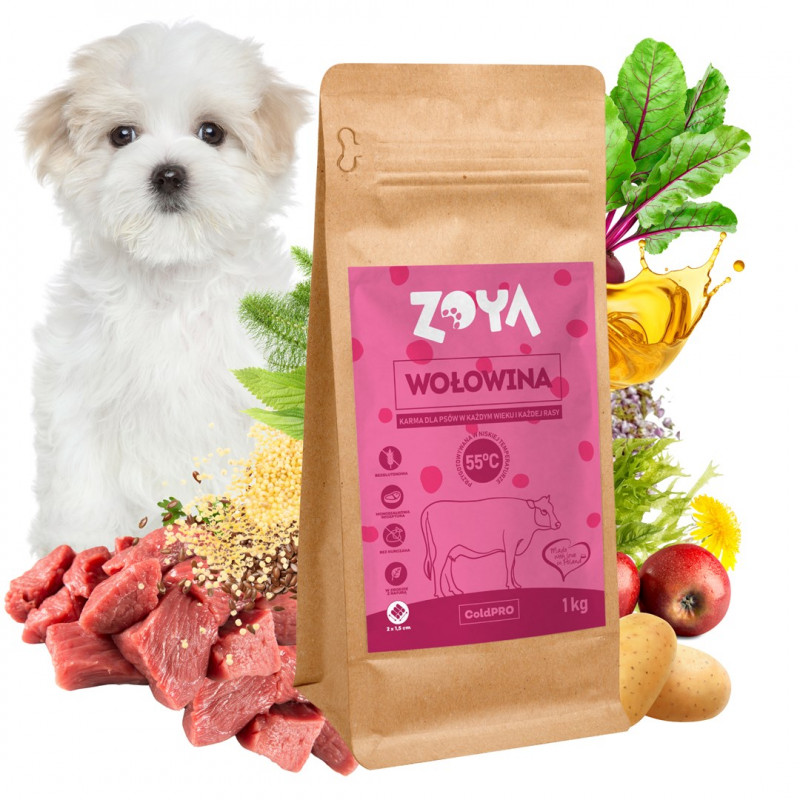 ZOYA ColdPRO Beef sausas pašaras šunims, 1 kg