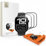 Tech-Protect Easy Set Flex+ hibridinis stiklas Apple Watch 10 / 11 46 mm (3 vnt.), juodas