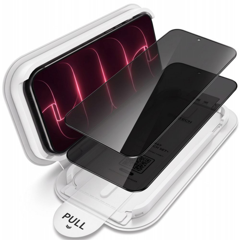Tech-Protect OneTouch Set Spy+ privatumo grūdintas stiklas Apple iPhone 18 Pro (2 vnt.)