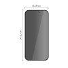 Tech-Protect OneTouch Set Spy+ privatumo grūdintas stiklas Apple iPhone 18 Pro (2 vnt.)