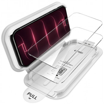 Tech-Protect OneTouch Set+ grūdintas stiklas Apple iPhone 17 Pro / 18 Pro, permatomas (2 vnt.)