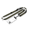 Tech-Protect C9S Rope Crossbody telefonų dirželis, nailoninis, 91–140 cm, Army Green