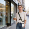 Tech-Protect C9S Rope Crossbody telefonų dirželis, nailoninis, 91–140 cm, Army Green