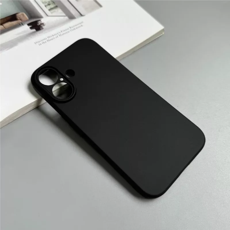 Hurtel Soft Case dėklas, skirtas iPhone 16 Plus, juodas