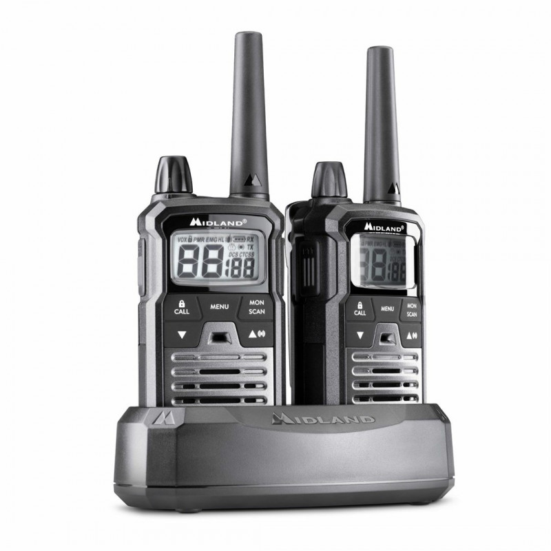 Midland XT70 Pro Duo radijo stotelės, juodos