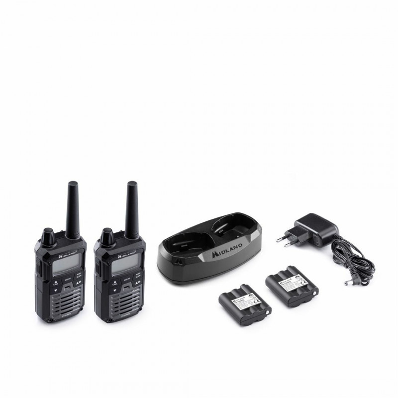 Midland XT70 Pro Duo radijo stotelės, juodos