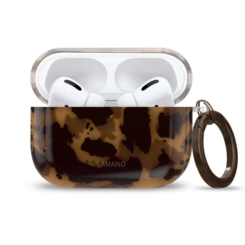 Tech-Protect Lamano Tech-Protect dėklas Apple AirPods Pro 3 ausinukams, juodas ir rudas