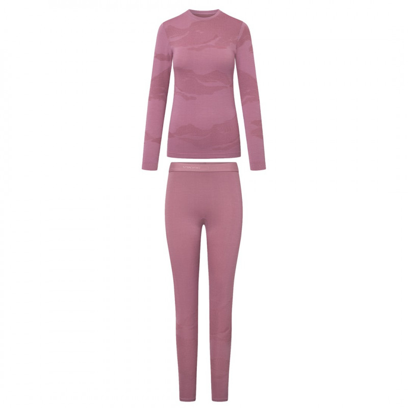Viking Gasher Lady Set Merino moteriški apatiniai, rožinės spalvos, L