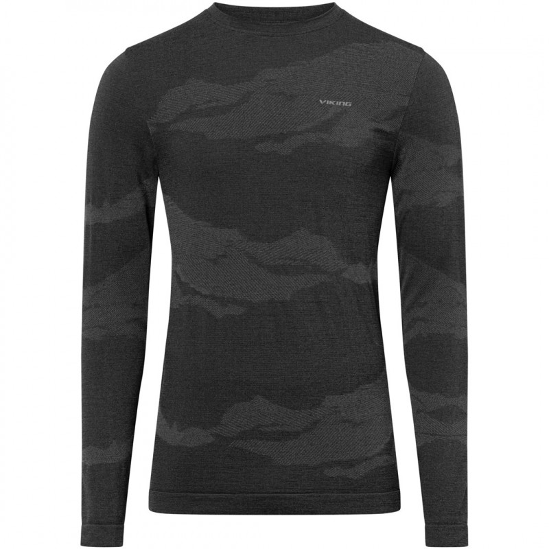 Viking Gasher Man Set Merino vyriškas termoaktyvaus apatinio trikotažo komplektas, dydis L, juodas