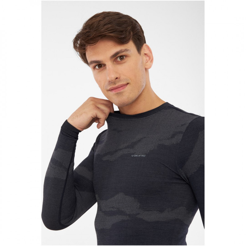 Viking Gasher Man Set Merino vyriškas apatinis trikotažas, dydis M, tamsiai mėlynos spalvos
