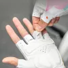 Rockbros S389 moterų trumpapirštės amortizuojančios dviračių pirštinės, dydis L, margos spalvos