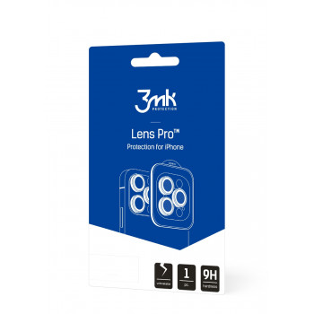 3MK Lens Protection Pro fotoaparato objektyvo apsauga Apple iPhone 11 Pro / 11 Pro Max, sidabrinė