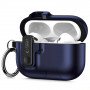 Tech-Protect Slim Hook dėklas Apple AirPods Pro 3 ausinukų įkrovimo dėžutei, Navy Blue