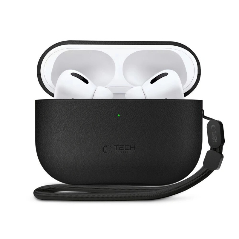 Tech-Protect NaturalFit odinis dėklas Apple AirPods Pro 3, juodas