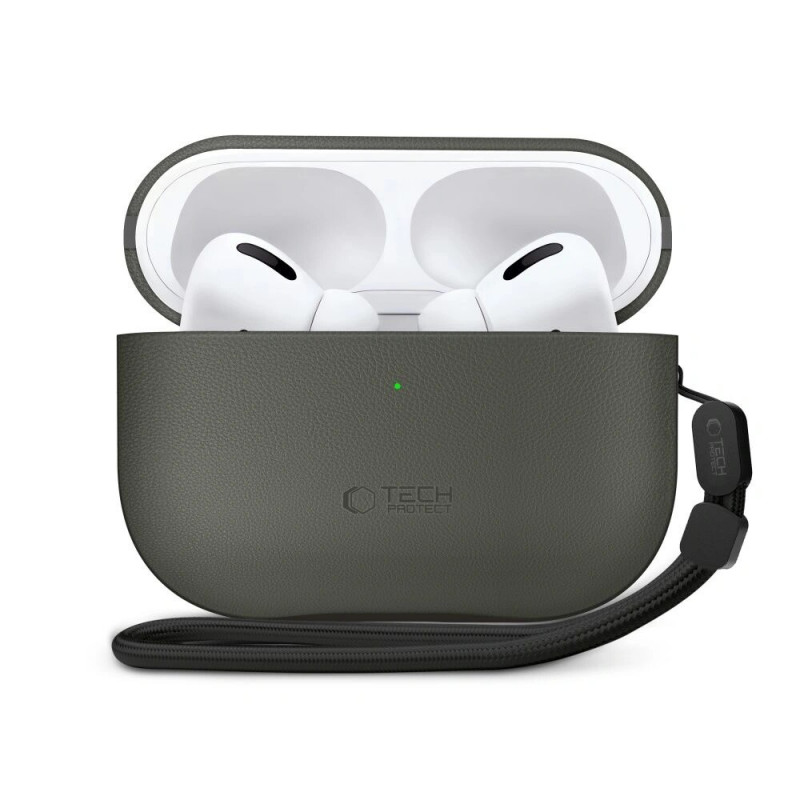 Tech-Protect NaturalFit odinis dėklas Apple AirPods Pro 3, Olive Green