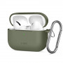 Tech-Protect Silicone Hook silikoninis dėklas Apple AirPods Pro 3, alyvuogių žalios spalvos