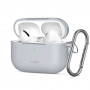 Tech-Protect Silicone Hook silikoninis dėklas Apple AirPods Pro 3, Crayon Grey