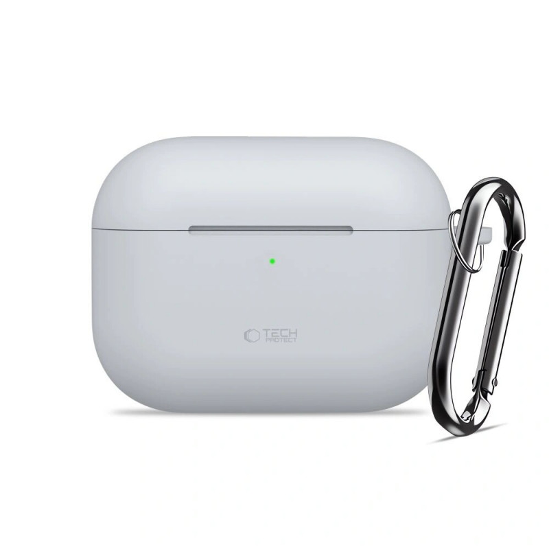 Tech-Protect Silicone Hook silikoninis dėklas Apple AirPods Pro 3, Crayon Grey