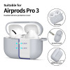 Tech-Protect Silicone Hook silikoninis dėklas Apple AirPods Pro 3, Crayon Grey