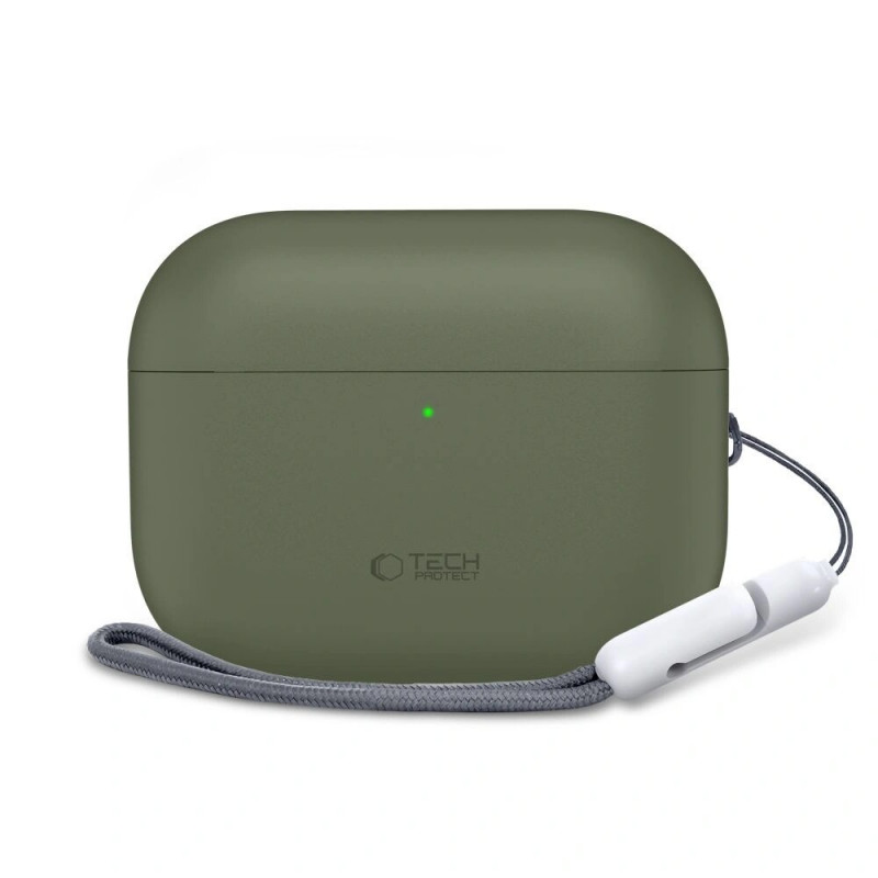 Tech-Protect Silicone Tech-Protect silikoninis dėklas Apple AirPods Pro 3, alyvuogių žalios spalvos