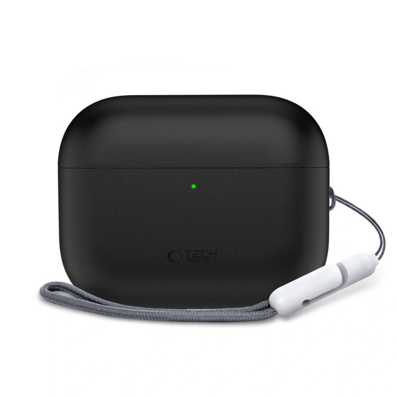 Tech-Protect Silicone silikoninis dėklas Apple AirPods Pro 3, juodas
