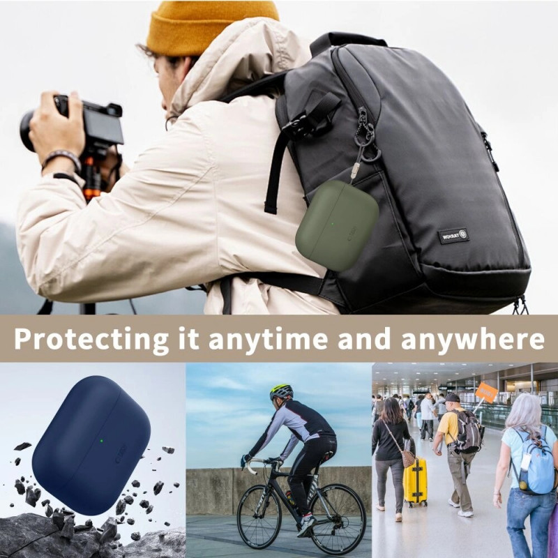 Tech-Protect Silicone silikoninis dėklas Apple AirPods Pro 3, juodas