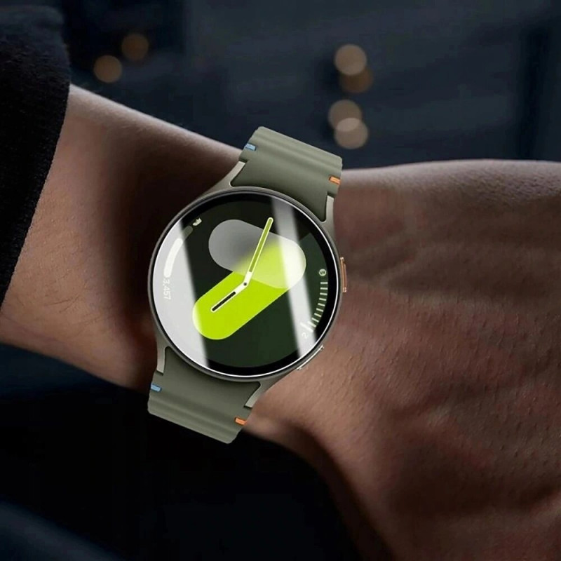 Tech-Protect Glass Fit+ rinkinys Samsung Galaxy Watch 8 Classic 46mm, permatomas (2 vnt.)