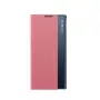 Hurtel New Sleep Case skirtas Samsung Galaxy S25 Ultra su atlenkiamu viršeliu ir stovu, rožinis