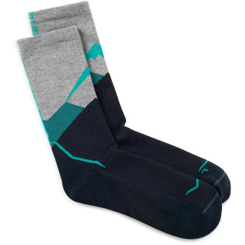 Buff Merino Lightweight Crew LWC1 kojinės, Teal, L