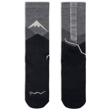Buff Merino Lightweight Crew LWC1 kojinės, Graphite, L