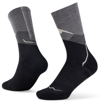 Buff Merino Lightweight Crew LWC1 kojinės, Graphite, L