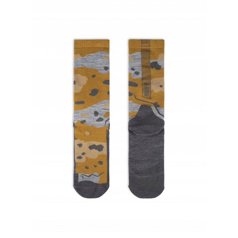 Buff Merino Lightweight Crew LWC2 kojinės, Umber Khaki, L