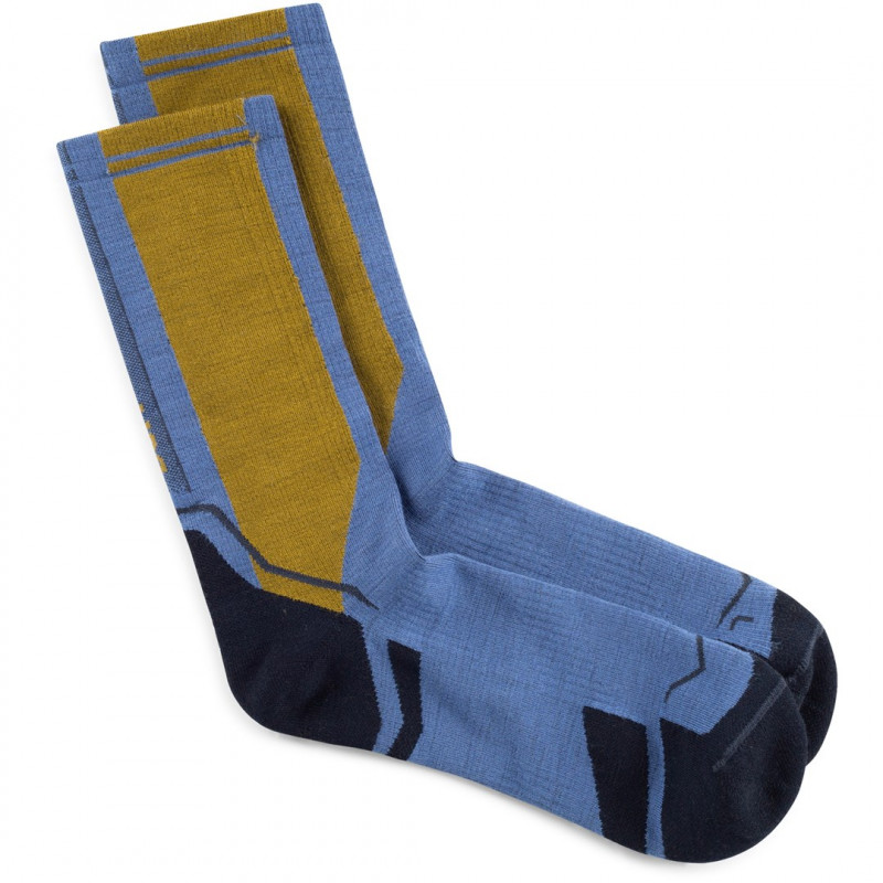 Buff Merino Lightweight Crew LWC4 kojinės, mėlynos spalvos, L
