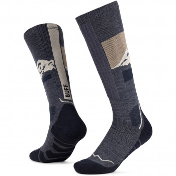 Buff Merino HW Over The Calf HWO1 kojinės, Night Blue, L