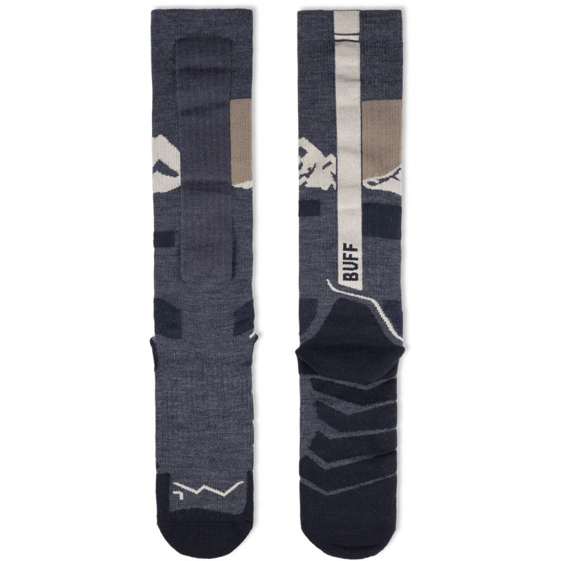 Buff Merino HW Over The Calf HWO1 kojinės, Night Blue, L