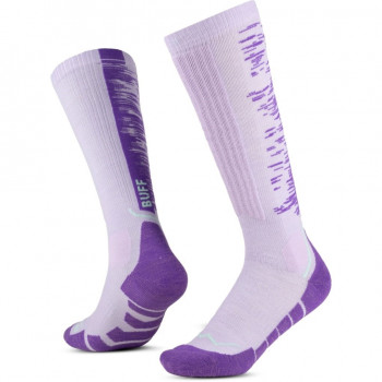 Buff Merino HW Over The Calf Socks HWO2 kojinės, Lilac Ice