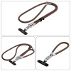 Tech-Protect C10S Rope peties dirželio ir riešo dirželio rinkinys, Walnut Brown/Titanium