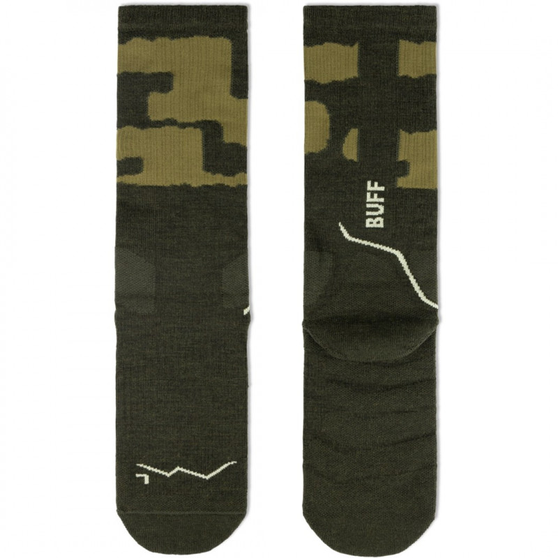Buff Thermonet® Crew Socks TC Olive Green L