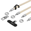 Tech-Protect C10S Rope kryžminė ir riešo dirželių rinkinys, Desert Beige/Titanium