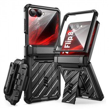 Supcase Unicorn Beetle Pro dėklas skirtas Samsung Galaxy Z Flip 8, juodas