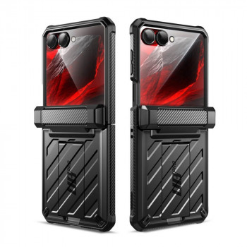 Supcase Unicorn Beetle Pro dėklas skirtas Samsung Galaxy Z Flip 8, juodas