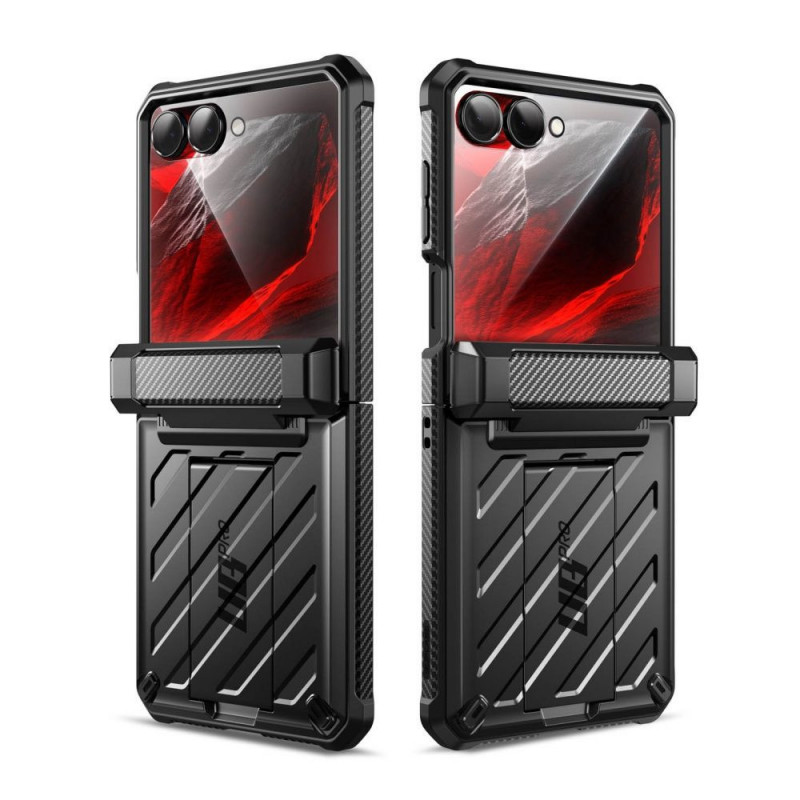 Supcase Unicorn Beetle Pro dėklas skirtas Samsung Galaxy Z Flip 8, juodas