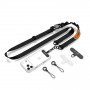 Tech-Protect C9S Rope Crossbody telefono petnešėlė, juoda/oranžinė