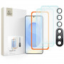 Tech-Protect Supreme Set grūdinto stiklo ekrano ir objektyvo apsaugos rinkinys Samsung Galaxy S25+, permatomas (3 vnt.)