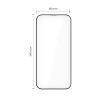 Tech-Protect Quick Set+ THP4500 grūdintas stiklas, skirta Apple iPhone 17 Pro, juodas (2 vnt.)