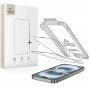 Tech-Protect Quick Set+ THP4498 grūdintas stiklas, skirta Apple iPhone 17, juodas (2 vnt.)