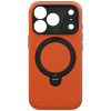 UNIQ Elix 360 Rotating Kickstand dėklas, skirtas Apple iPhone 18 Pro / 17 Pro, oranžinis
