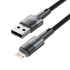 Tech-Protect UltraBoost USB-A/Lightning kabelis 12W 2.4A 200 cm, pilkas