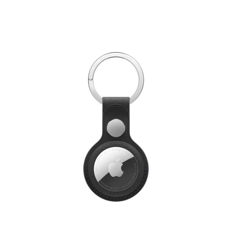 Apple AirTag FineWoven raktų pakabukas, juodas (MKG44ZM/A)
